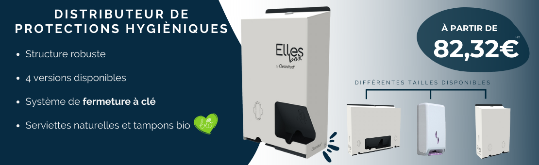 Découvrez nos distributeurs de protections périodiques !